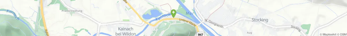 Map representation of the location for Apotheke Zur Mariahilf in 8410 Wildon